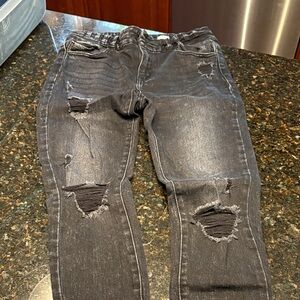 KanCan Black Distressed Skinny Jeans